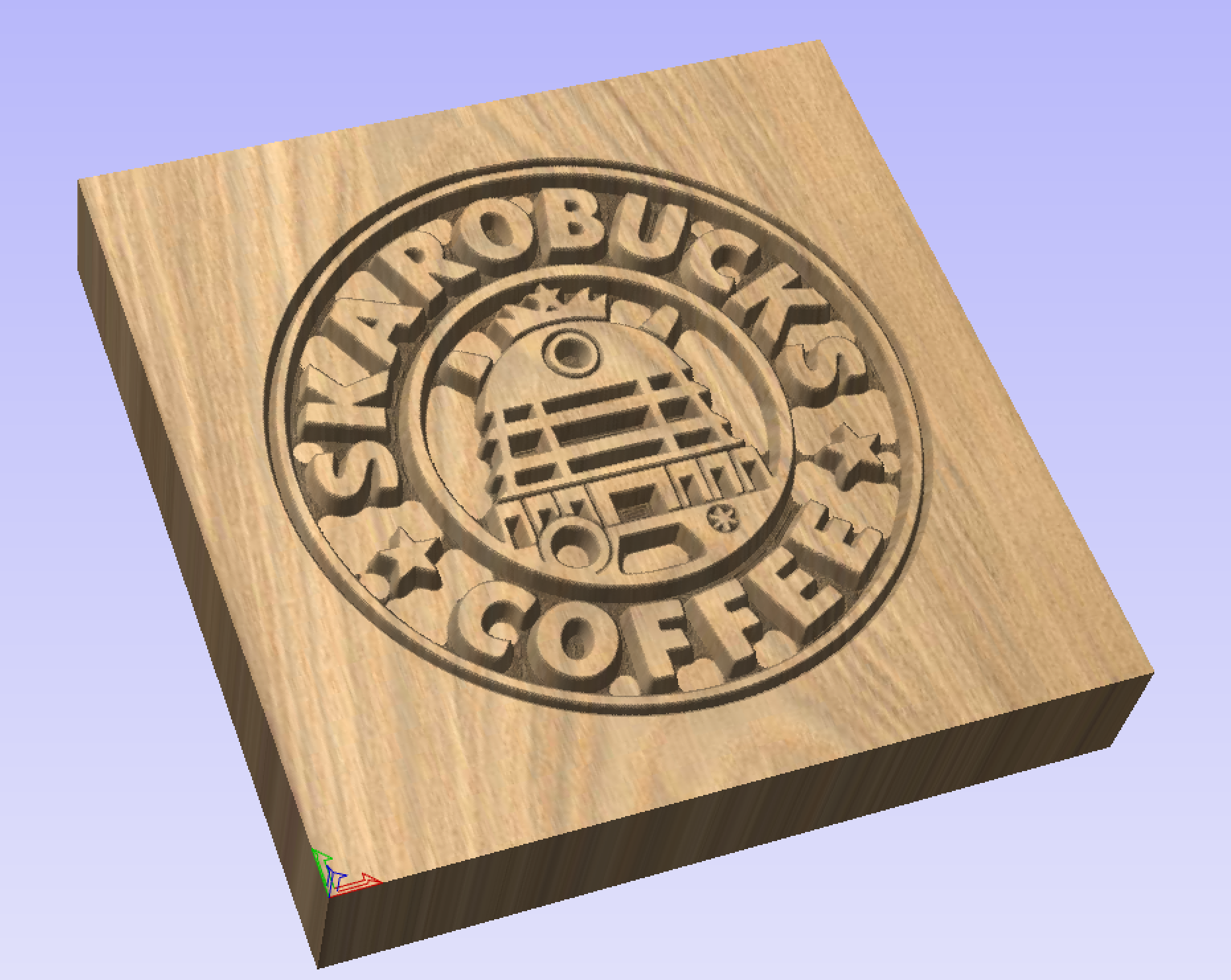Wooden Coaster Dr Who Fatlab Designs