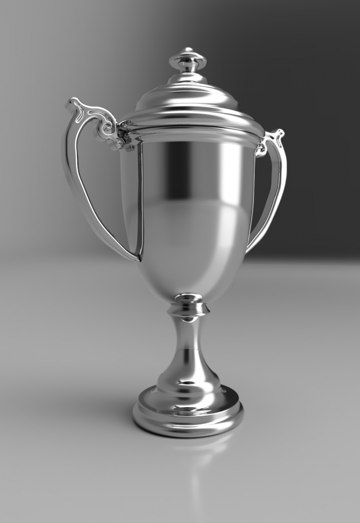 Virtual render of the finished cup